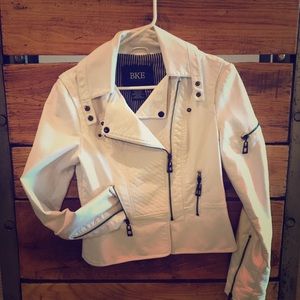 White leather jacket